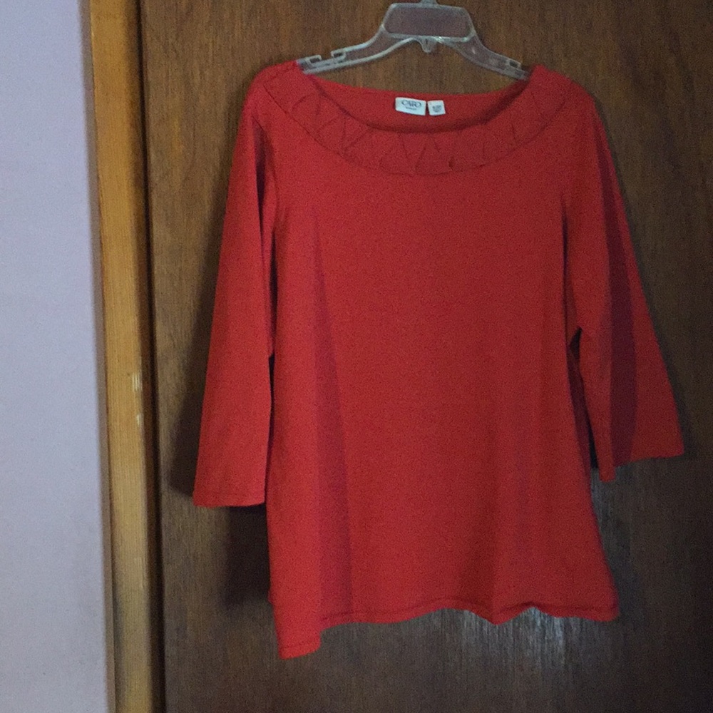 Cato Burnt orange top